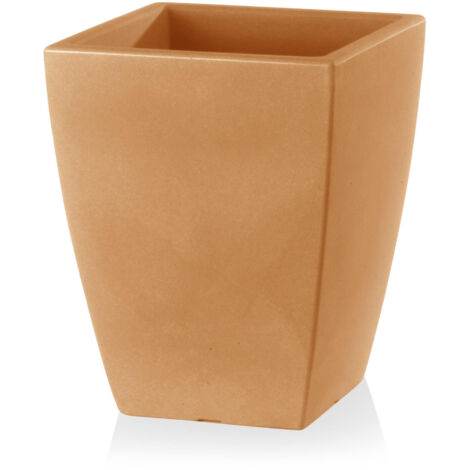 Vaso 49x49x61 cm in Polietilene Quadro Veneto 60 Anticato