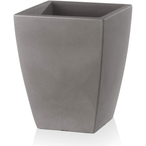 Vaso 49x49x61cm in Resina Tulli Quadro Veneto Essential 60 Cappuccino