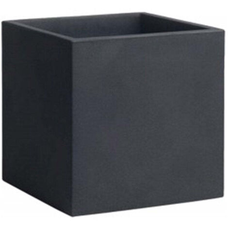 Vaso 50x50 cm in Resina Arkema Iris Vase Antracite