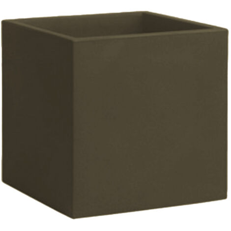Vaso 50x50 cm in Resina Arkema Iris Vase Dove Grey