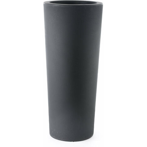 Vaso Ø55x145 cm in Polietilene Schio Cono 145 Antracite