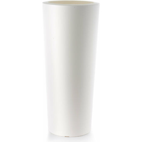 Vaso Ø55x145 cm in Polietilene Schio Cono 145 Bianco