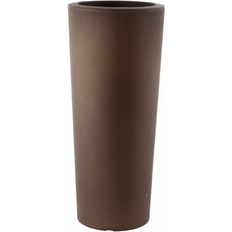 Vaso Ø55x145 cm in Polietilene Schio Cono 145 Bronzo