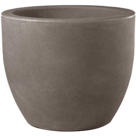 Vaso Ø60 cm in Resina Ares 60 Cappuccino