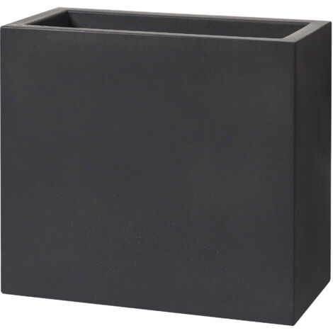 Vaso 79x39x70 cm in Polietilene Schio Tower 80 Antracite