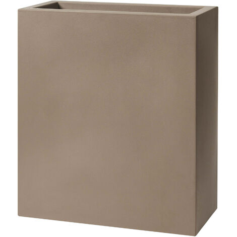 Vaso 79x39x90 cm in Polietilene Schio Tower Maxi 80 Cappuccino