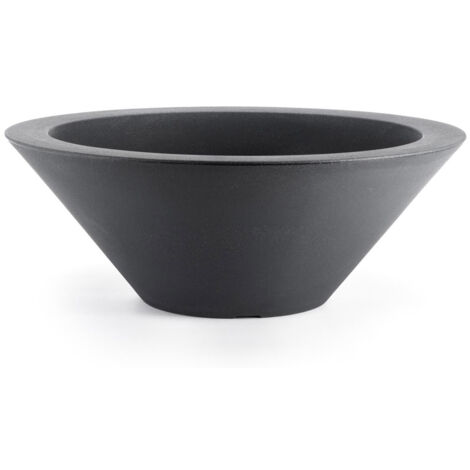Vaso Ø80x29 cm in Polietilene Schio Ciotola 80 Antracite