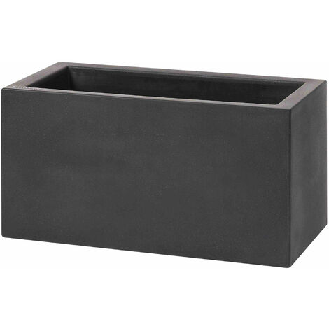 Vaso 80x40x40 cm in Resina Schio Cassa Maxi Antracite