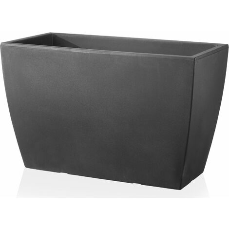 Vaso 80x40x50cm in Resina Tulli Cassa Veneto Essential 80 Antracite