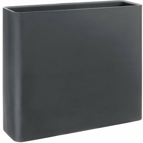 Vaso 90x27x77 cm in Polietilene Divio 80 Antracite Indoor