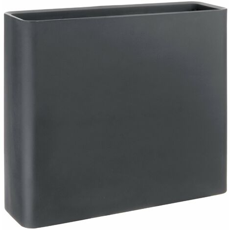 Vaso 90x27x77 cm in Polietilene Divio 80 Antracite Outdoor