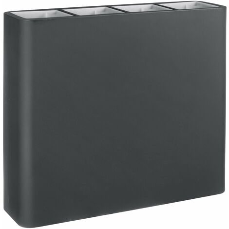 Vaso 90x27x77 cm in Polietilene Divio WR 80 Antracite