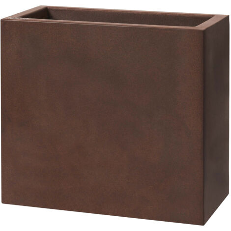 Vaso 99x39x70 cm in Polietilene Schio Tower 100 Bronzo