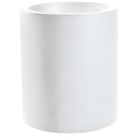 Vaso a cilindro resina ECHO cm. 35 BIANCO