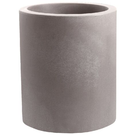 Vaso a cilindro resina ECHO cm. 35 CENERE