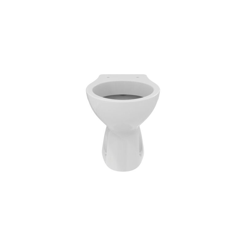 Image of Vaso a parete 36x50 cm bianco lucido con sedile cerniere metallo - Ideal Standard Eurovit - Con copri wc soft