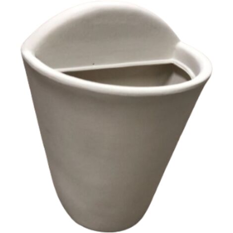 VASO A PARETE GAETA 23X16XH30CM BIANCO PERLA