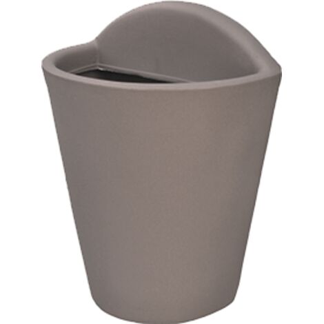 VASO A PARETE GAETA 23X16XH30CM TORTORA