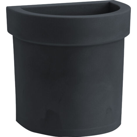 Vaso a parete resina THEMIS cm. 40 ANTRACITE