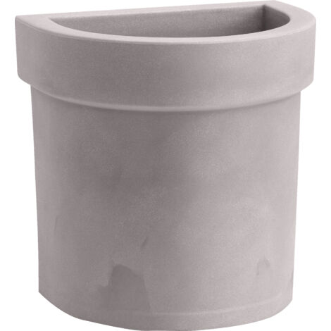 Vaso a parete resina THEMIS cm. 40 CENERE