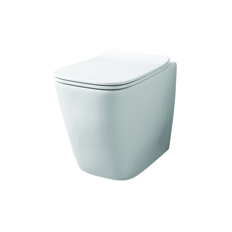 Vaso a16  bianco da terra rimless art ceram 36x52