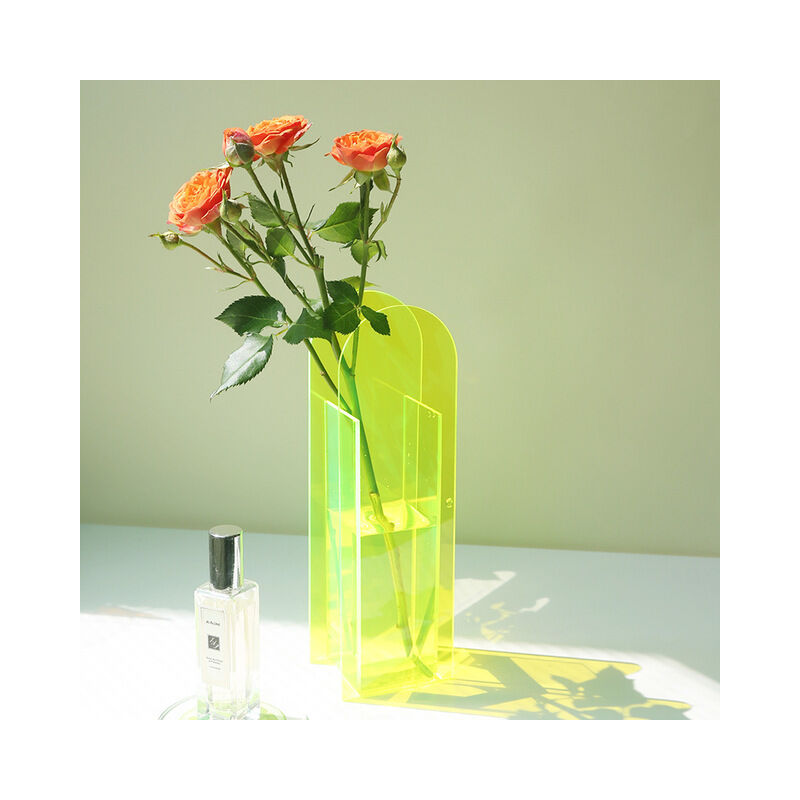 Vaso acrilico di moda abbagliante vaso di fiori