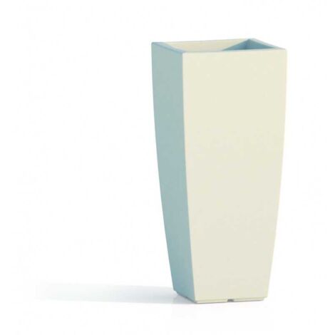 VASO ALTO IN RESINA MONACIS STILO SQUARE H 70 cm. VARI COLORI - Colore: Bianco