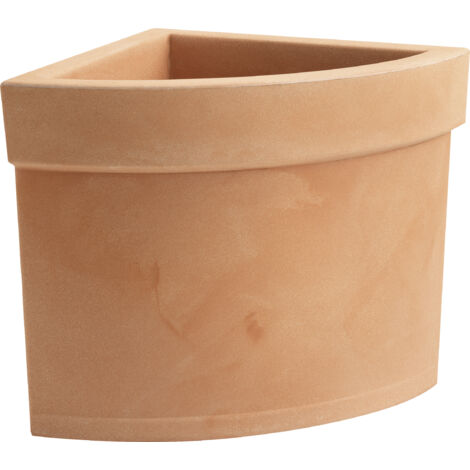 Vaso angolare resina THEMIS cm. 40 ANTICATO