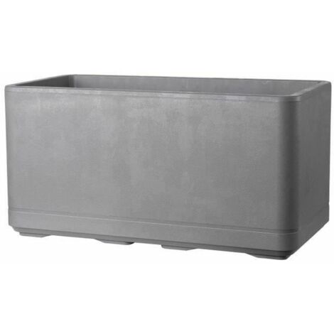 Vaso Autoirrigante Deroma Grigio 78 x 38 x 39 cm Plastica Rettangolare Ø 78 cm