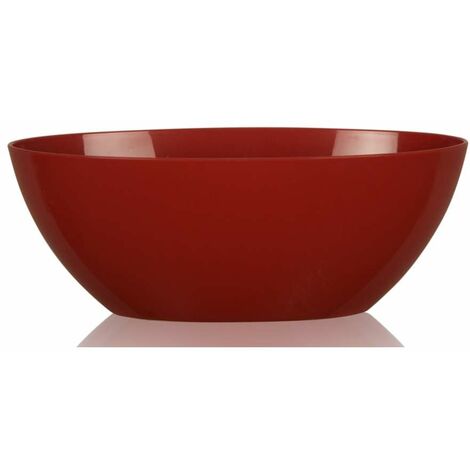 Vaso barca rosso 35 cm