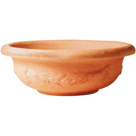 VASO BASSO PANTELLERIA IN RESINA ROTAZIONALE Ø 35 CM FINITURA IMPRUNETA