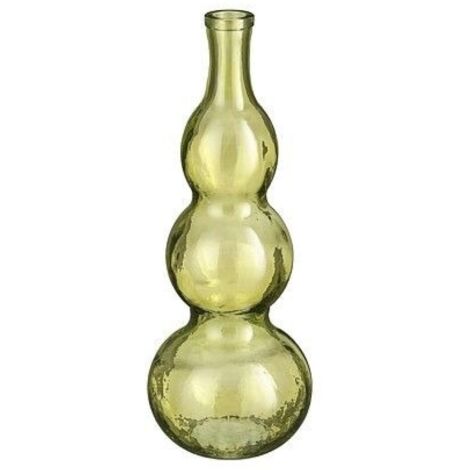 Vaso Benito in vetro riciclato verde chiaro  45x17 cm
