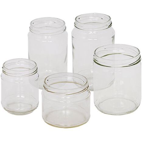 Vaso boccaccio in vetro CEE per alimenti 314 ml imboccatura 'twist off'   63 mm bianco senza tappo