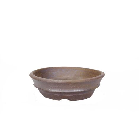Vaso bonsai kusamono in gres tondo cm. 13