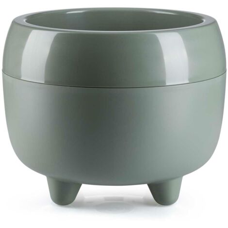 Vaso Botanica su gambe, grigio-verde, 30xh24 cm