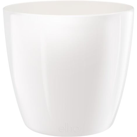 VASO BRUSSELS DIAMOND ROUND 14CM WHITE ELHO