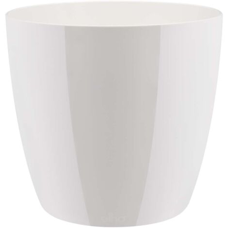 VASO BRUSSELS DIAMOND ROUND 25CM WHITE ELHO