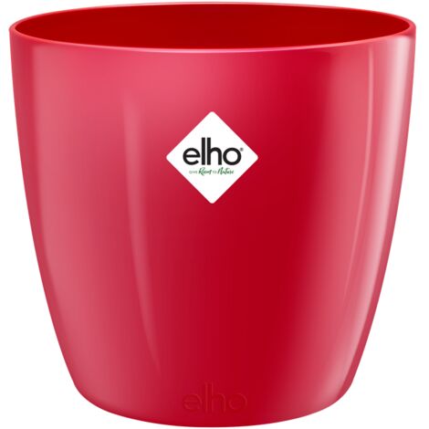 VASO BRUSSELS DIAMOND ROUND 30CM LOVELY RED ELHO