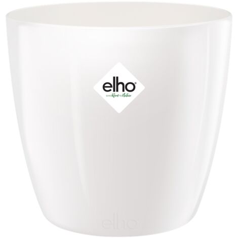 VASO BRUSSELS DIAMOND ROUND 30CM WHITE ELHO