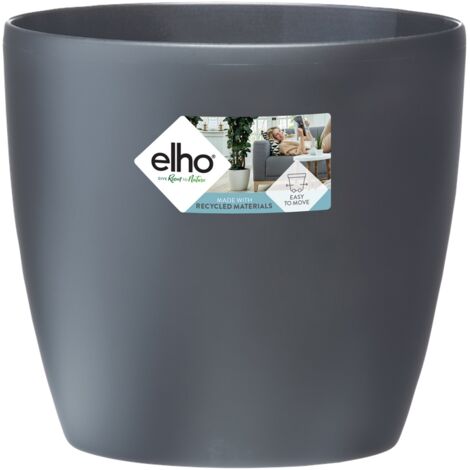 VASO BRUSSELS ROUND WHEELS 35CM ANTHRACITE ELHO