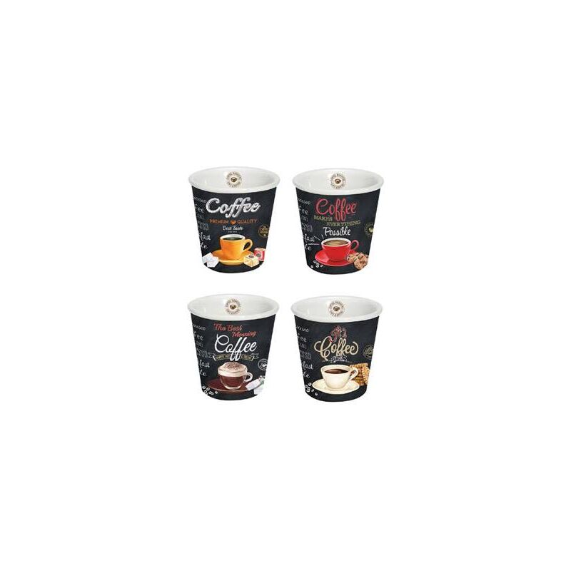 

Vaso cafe porcelana (set 4u) 8 cl