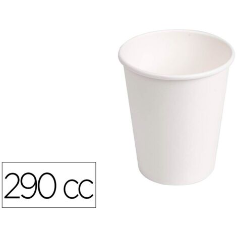 VASO CARTON BIOD BLAN 290CC PAQ5