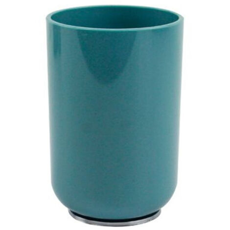 Vaso Cepillo De Dientes Verde Petróleo Plata Accesorios De Baño 69475 -