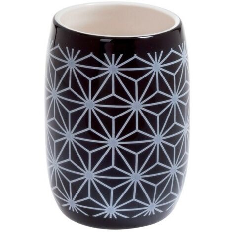 Vaso Cerámica STAR Negro Spirella