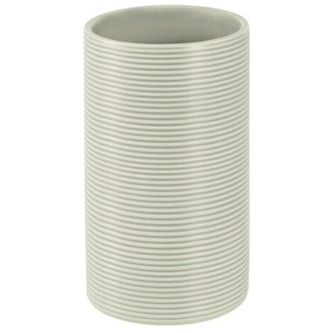 Vaso Cerámica TUBO RIBBED Beige Spirella