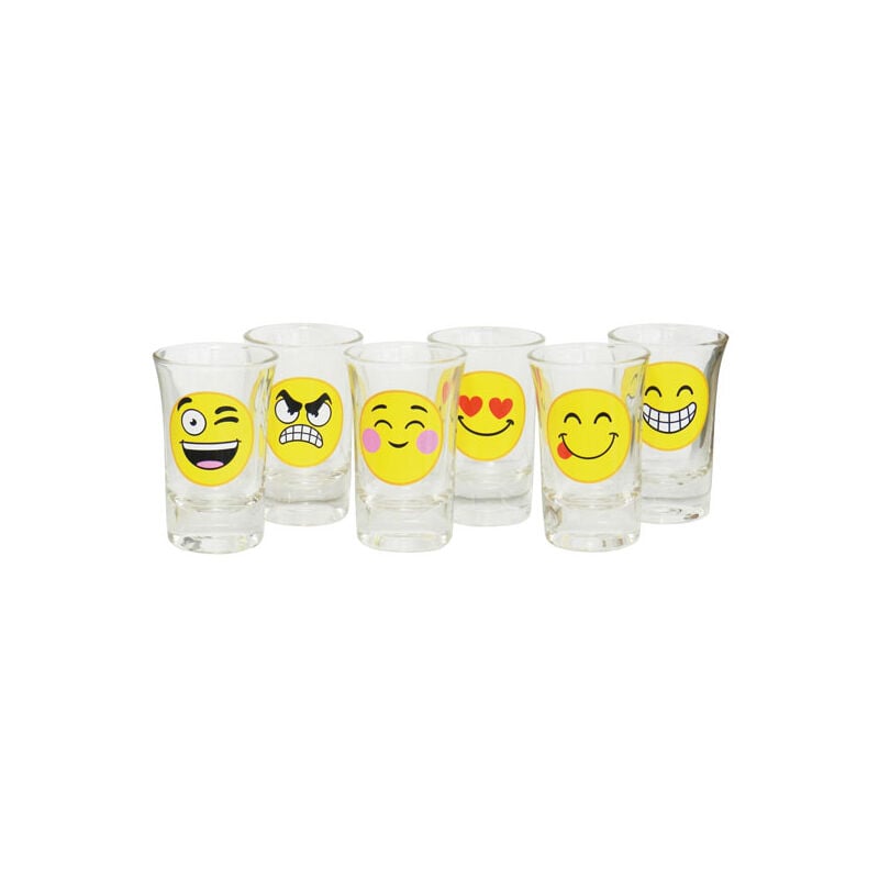 

Vaso chupito set 6 piezas EMOJI