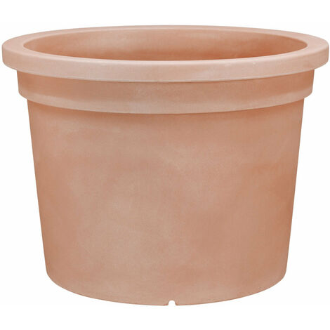Vaso Cilindrico Ø40 cm in Resina di Polietilene Impruneta