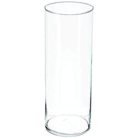 Vaso cilindrico h40 cm vetro trasp