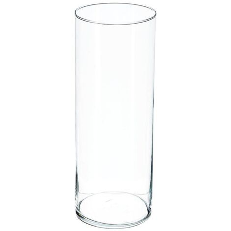 Vaso cilindrico h40 cm vetro trasp