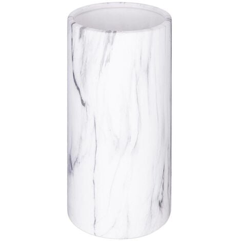 LES TENDANCES Vaso cilindrico Suite 54 in marmo bianco H20cm - Atmosphera créateur d'intérieur